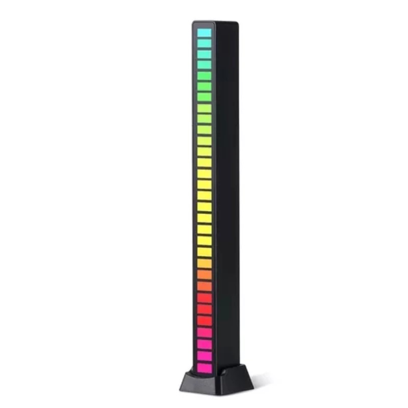 رقص نور  اکولایزر  شارژی ، چراغ ال ای دی ، لایت بار  مدل RGB رنگ مشکی