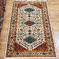 قالیچه دستباف کشکولی زرع و نیم اعلا،ارسال رایگان،فوق العاده ریزبافت 