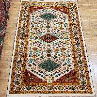 قالیچه دستباف کشکولی زرع و نیم اعلا،ارسال رایگان،فوق العاده ریزبافت 