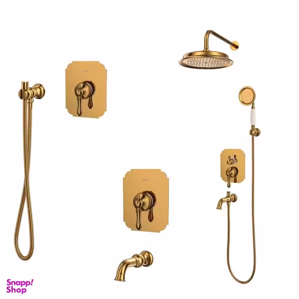 ست شیرآلات کسری مدل ناپل توکار مجموعه 6 عددی