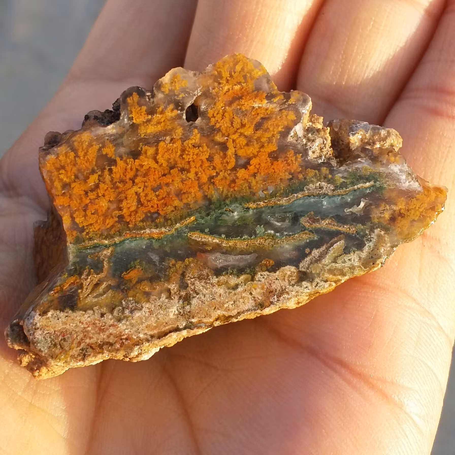 اسلایس سنگ راف عقیق شجر منظره پاییزی بسیار دیدنی شاهکار خلقت کاملا طبیعی محشر
کد 7986