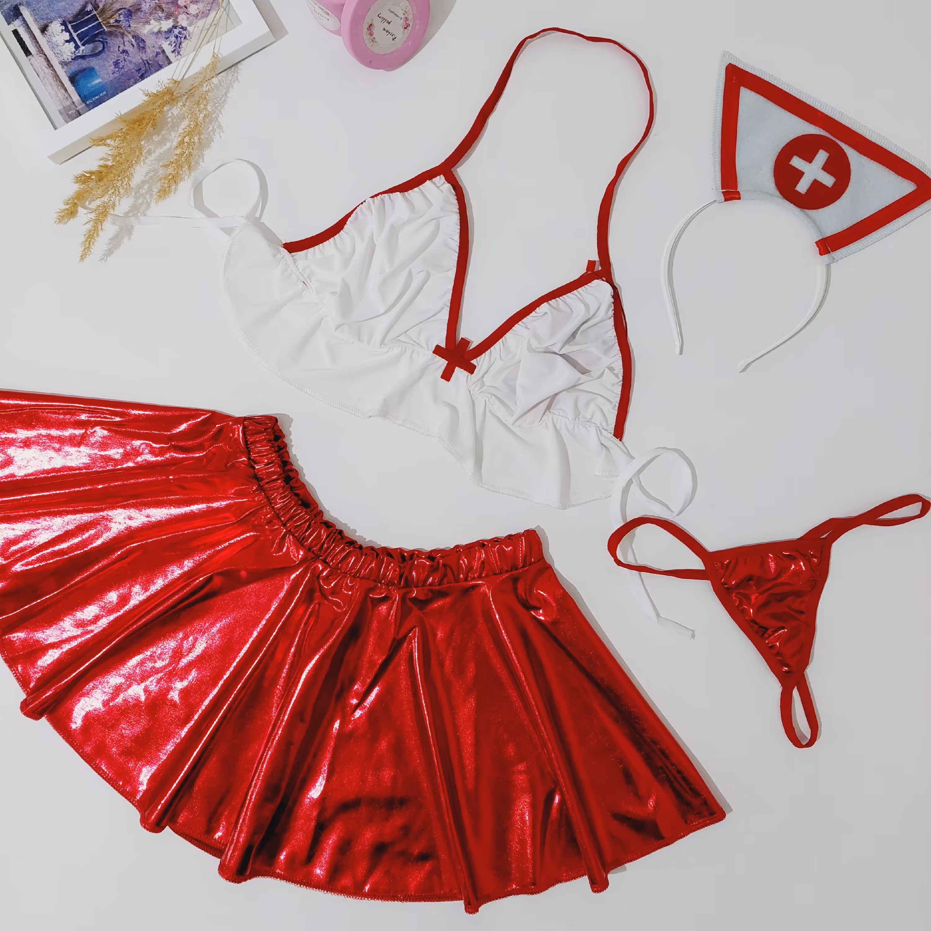 کاستوم پرستاری دامن دار لاتکس