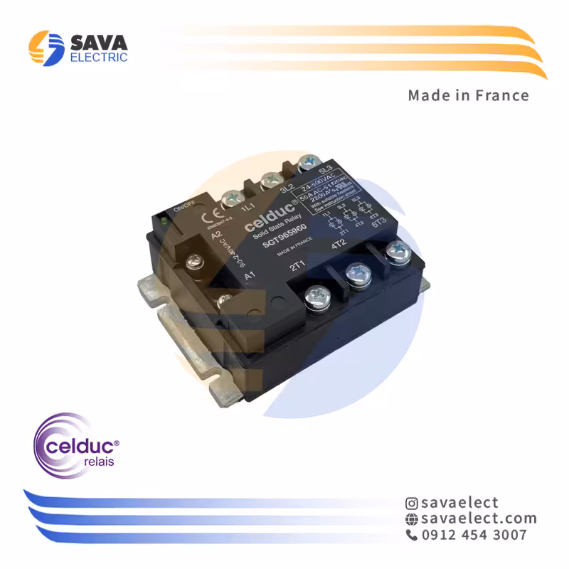 خرید رله الکترونیکی (SSR) سه فاز 50 آمپر SGT965960 سلدوک فرانسه | ساوا الکتریک