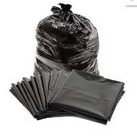 کیسه زباله مشکی درجه دو   25 کیلویی سایز 80در120