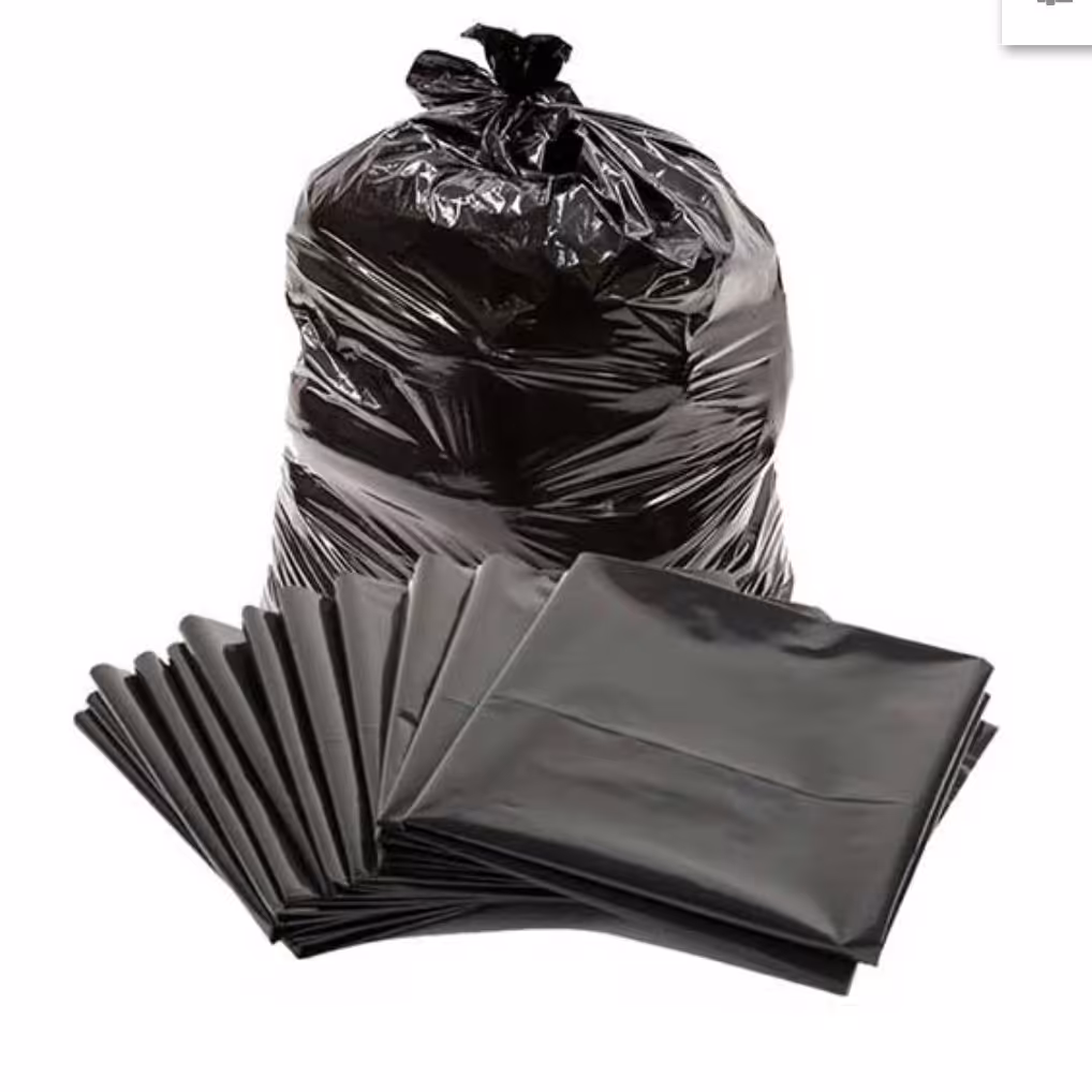 کیسه زباله مشکی درجه دو   25 کیلویی سایز 80در120