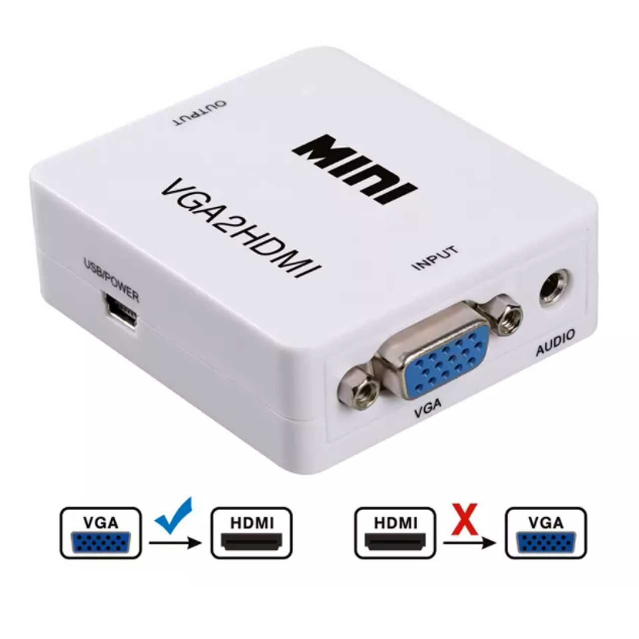 تبدیل VGA به HDMI با کیفیت عالی و پشتیبانی از تمامی دستگاه ها