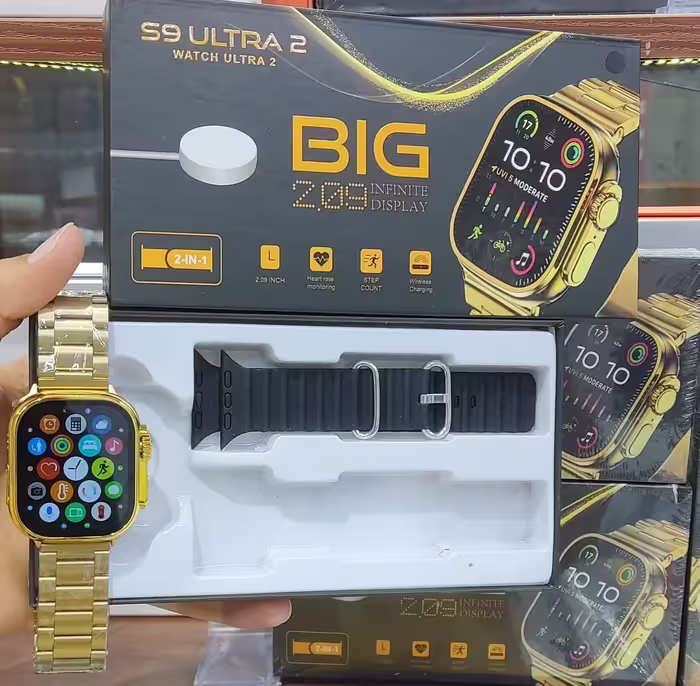 ساعت هوشمند اولترا سری طلایی مدل S9-ULTRA2