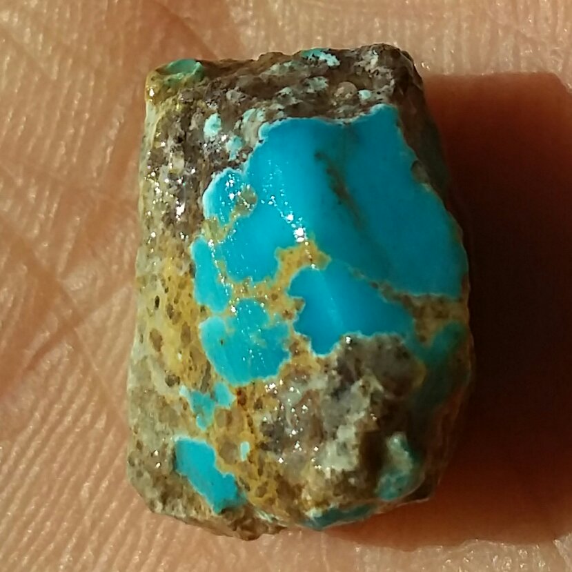 اسلایس سنگ راف فیروزه آبی اصل نیشابور 100 در 100 طبیعی شااهکار خلقت محششر دیدنیی