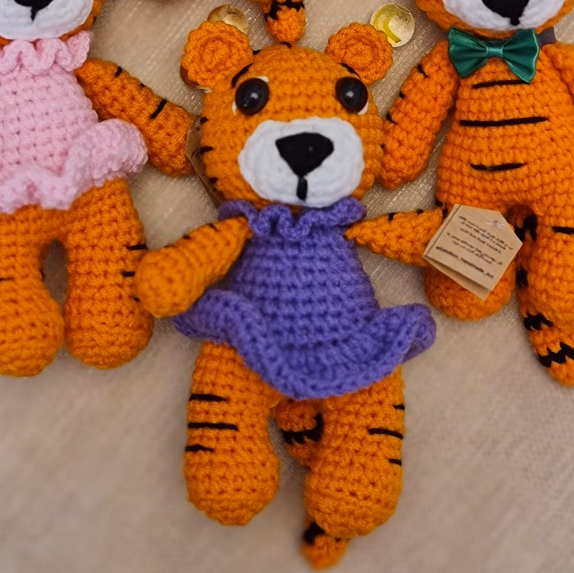 عروسک ببر بافتنی 