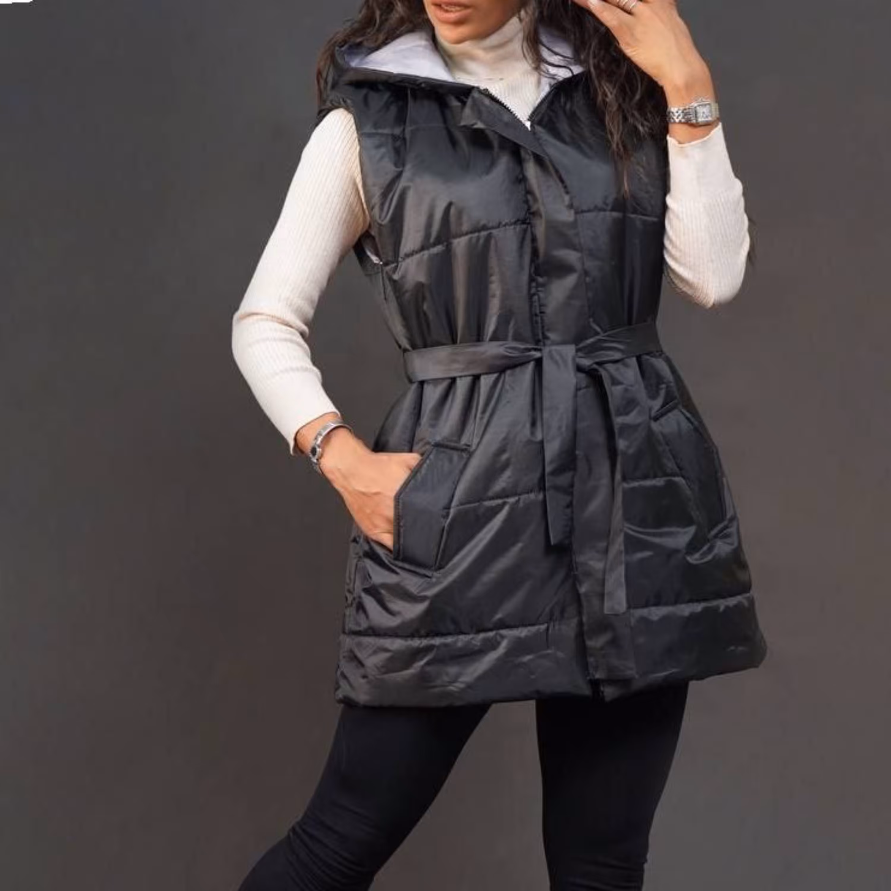 پافر کلاه دار دخترانه