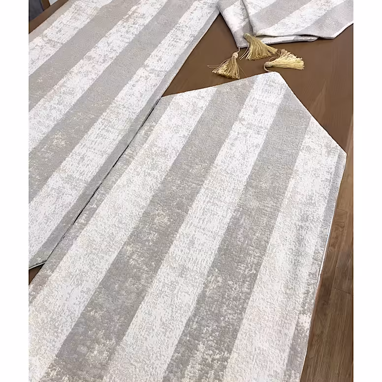 رانرپتینه کرم و نسکافه ای  راه راهه 4 تیکه