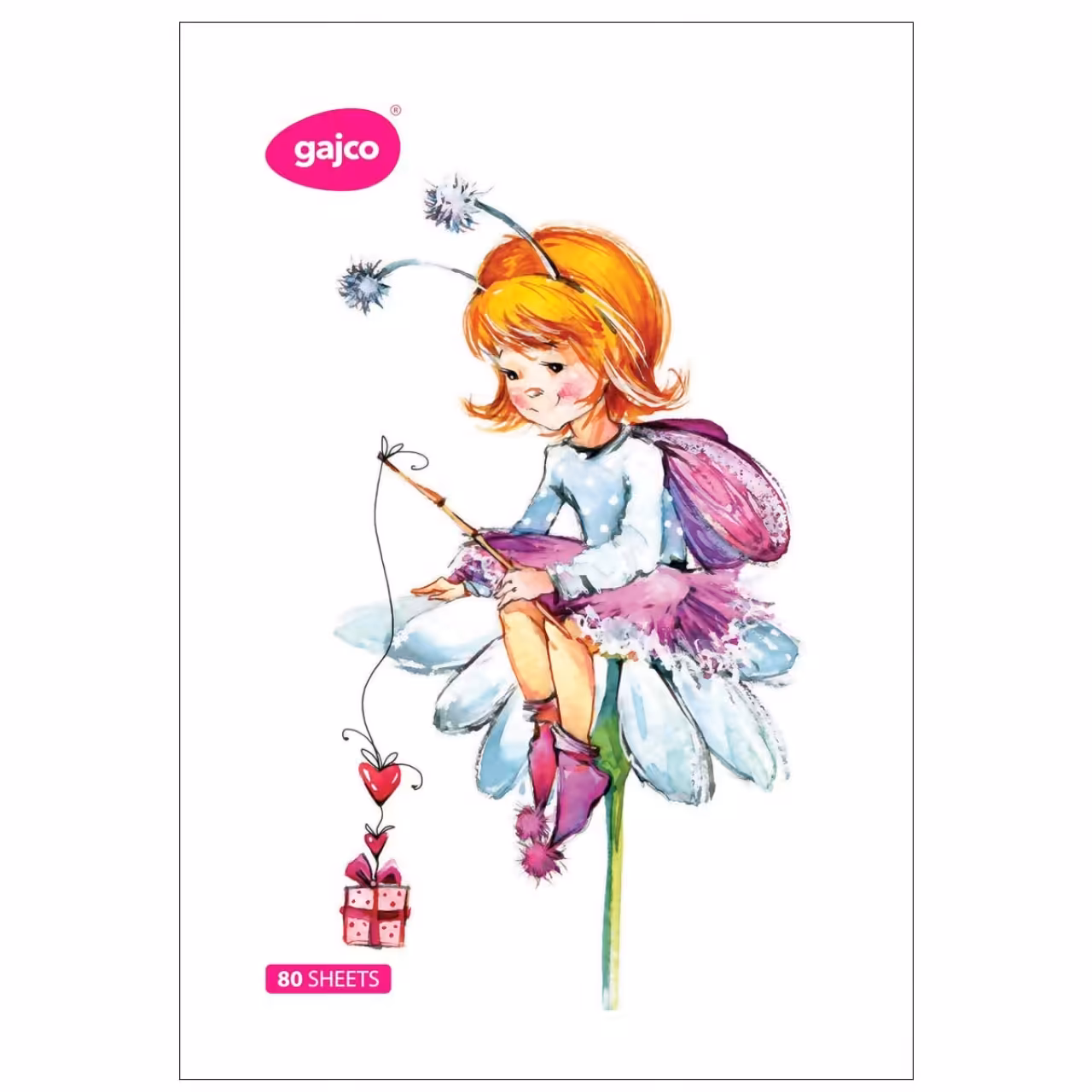 دفتر 80 برگ گاجکو طرح پری کوچولو با رایحه شکلات