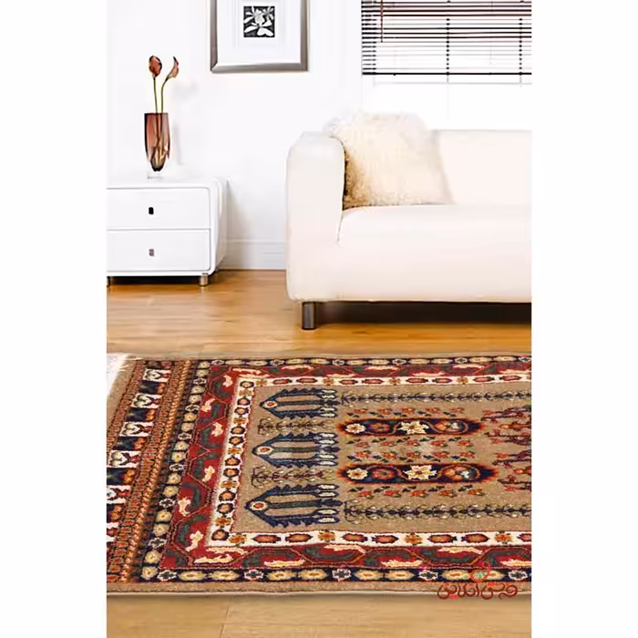 فرش ماشینی ساوین طرح بهرخ شکلاتی