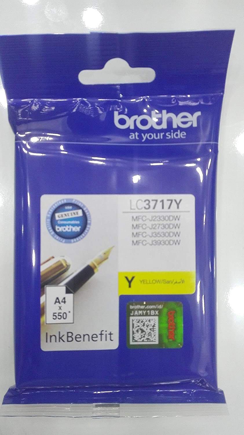 کارتریج جوهرافشان زرد برادر مدل LC3717