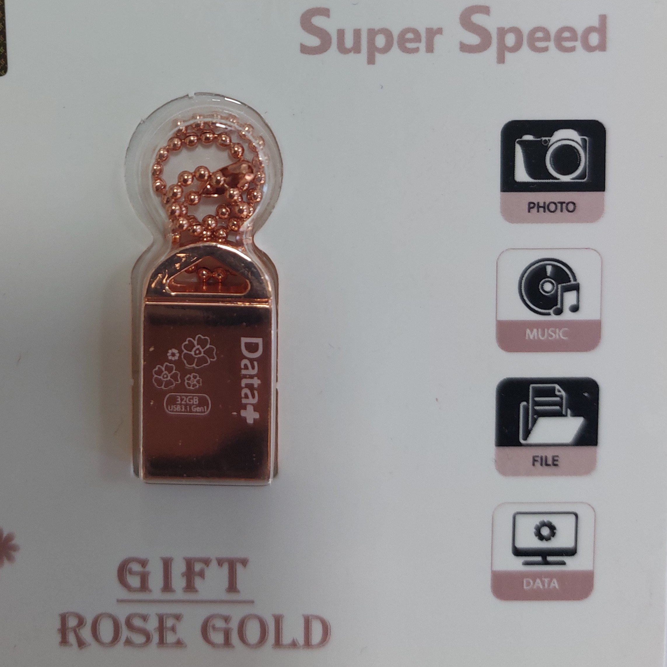 فلش 64 گیگ ایکس انرژی مدل rose GOLD  سرعت انتقال بالا USB3گارانتی مادالعمر 
