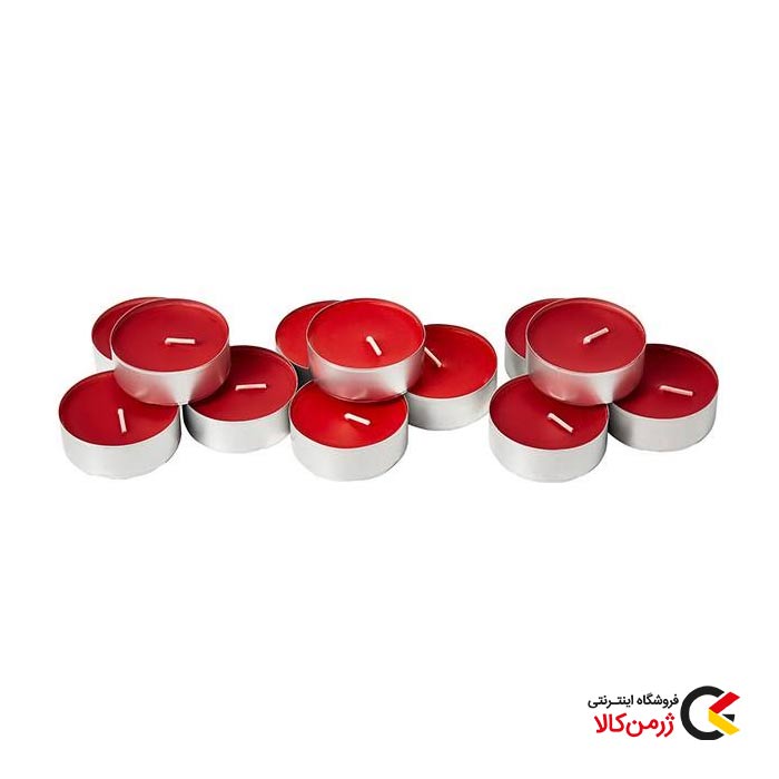بسته 12 عددی شمع وارمر معطر بزرگ قرمز برند ایکیا