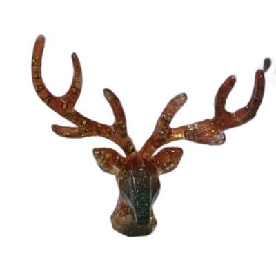 استند کله گوزنی قهوه رزینی دستساز