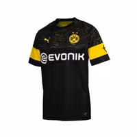 پیراهن آستین کوتاه دورتموند فصل 2019 رنگ مشکی-کیت دوم