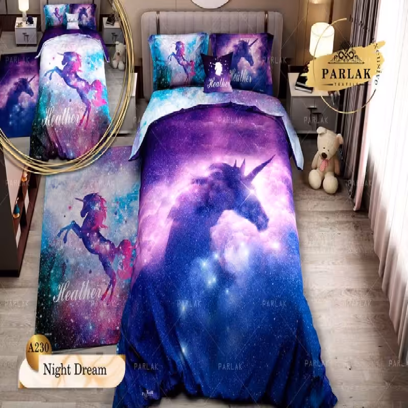 سرویس روتختی پارلاک کد A-230 یکنفره 5 تکه دو رو 