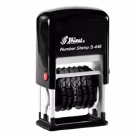 خرید دستگاه مهر شاینی 9 رقم مدل S-449 نمراتور 4 میل