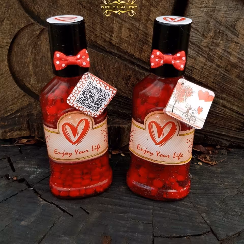 شکلات بطری شیشه ای