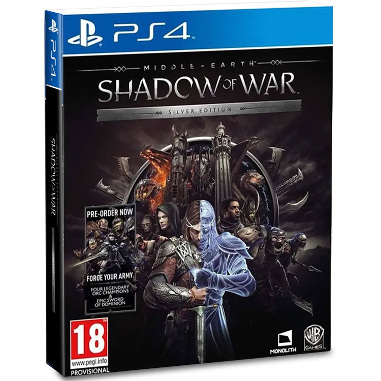 خرید دیسک بازی Middle-Earth Shadow of War Silver Edition PS4 با بهترین قیمت