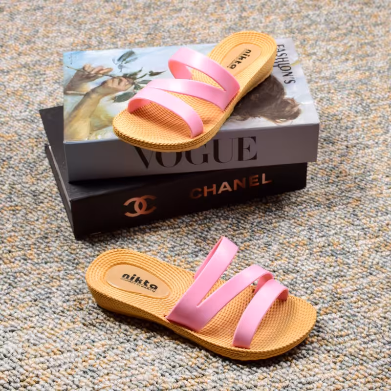 دمپایی زنانه نیکتا LPC-019  کد 2701 صورتی 