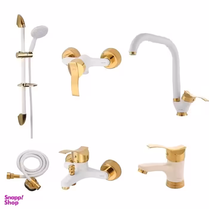 ست شیرآلات فاخته مدل کارن کد ST 2 KH مجموعه 6 عددی