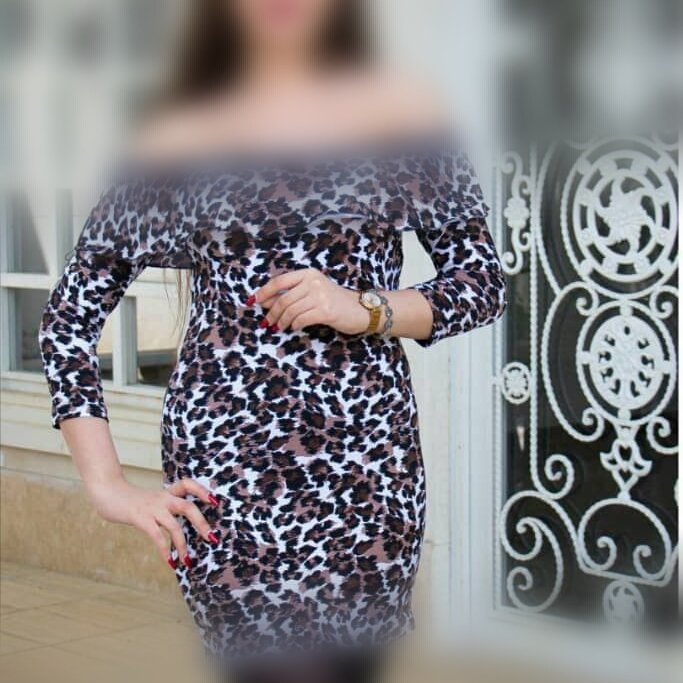 تونیک پلنگی یقه دکلته