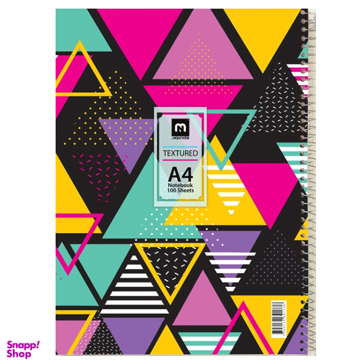 دفتر سیمی 100 برگ A4 مکث نوت (Max Note) مدل جلد طلقی کد 5_9173
