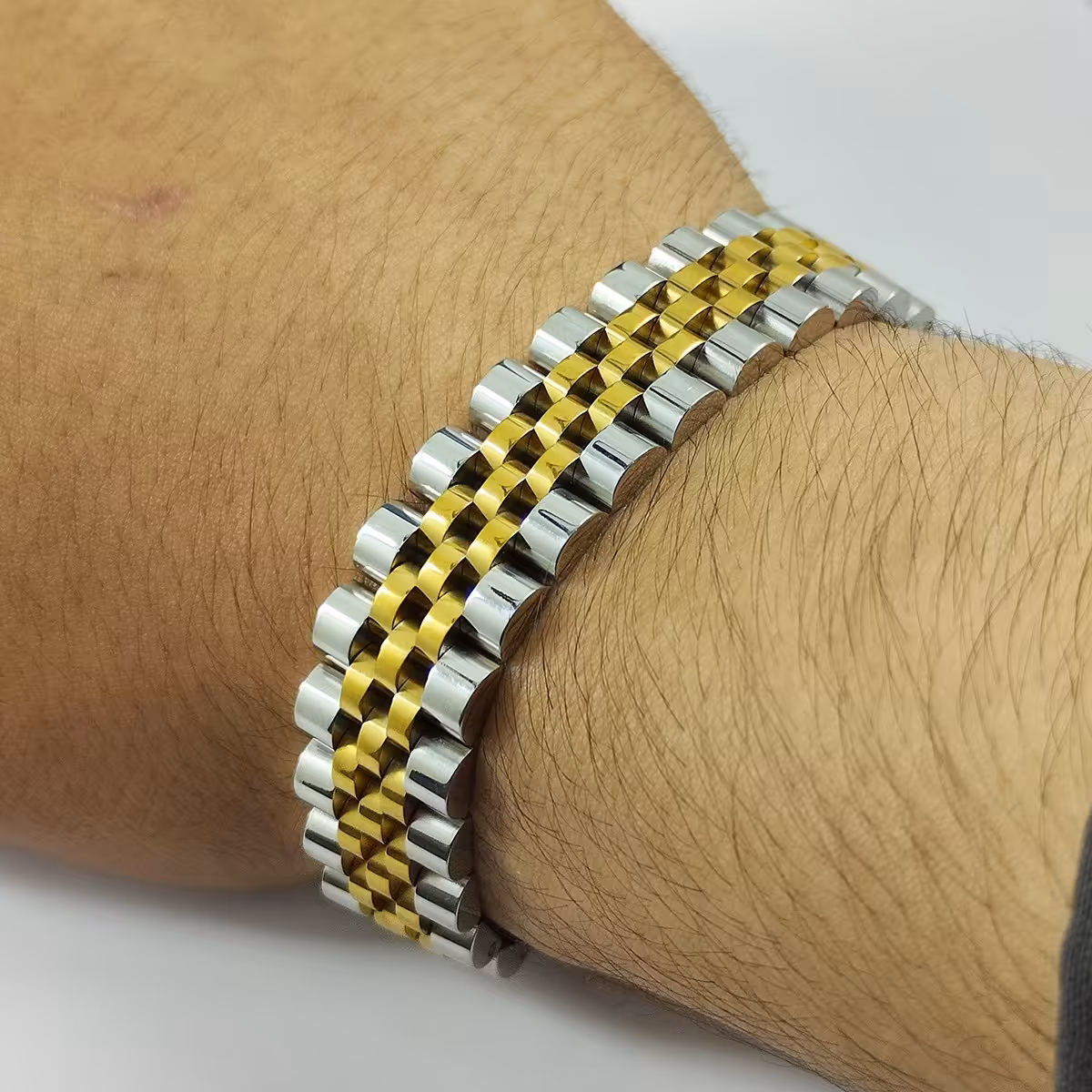 دستبند استیل سلین کالا مدل اسپرت طرح رولکس COD-12894226