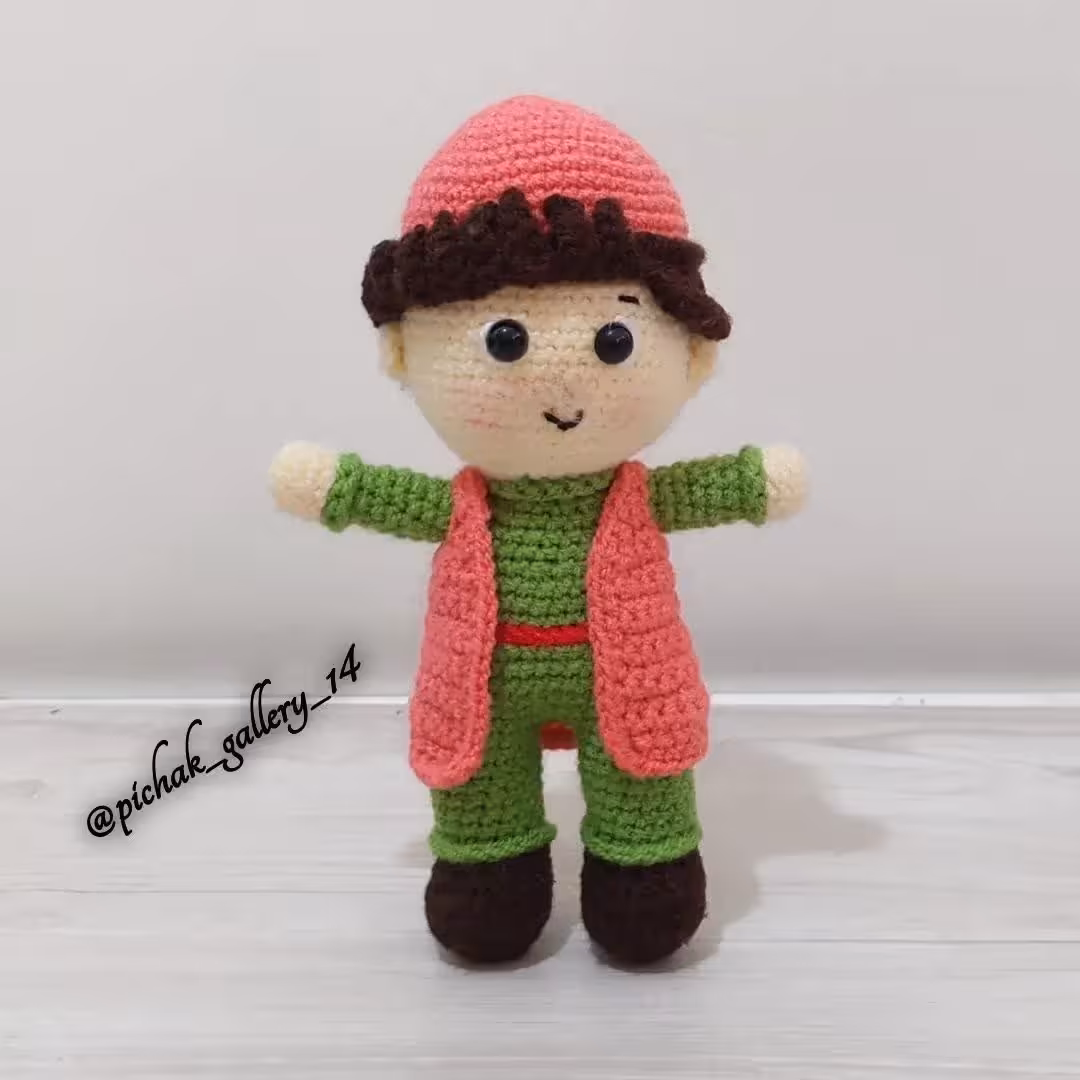  عروسک بافتنی فلفلی (مجموعه حسنی نگو بلا بگو)