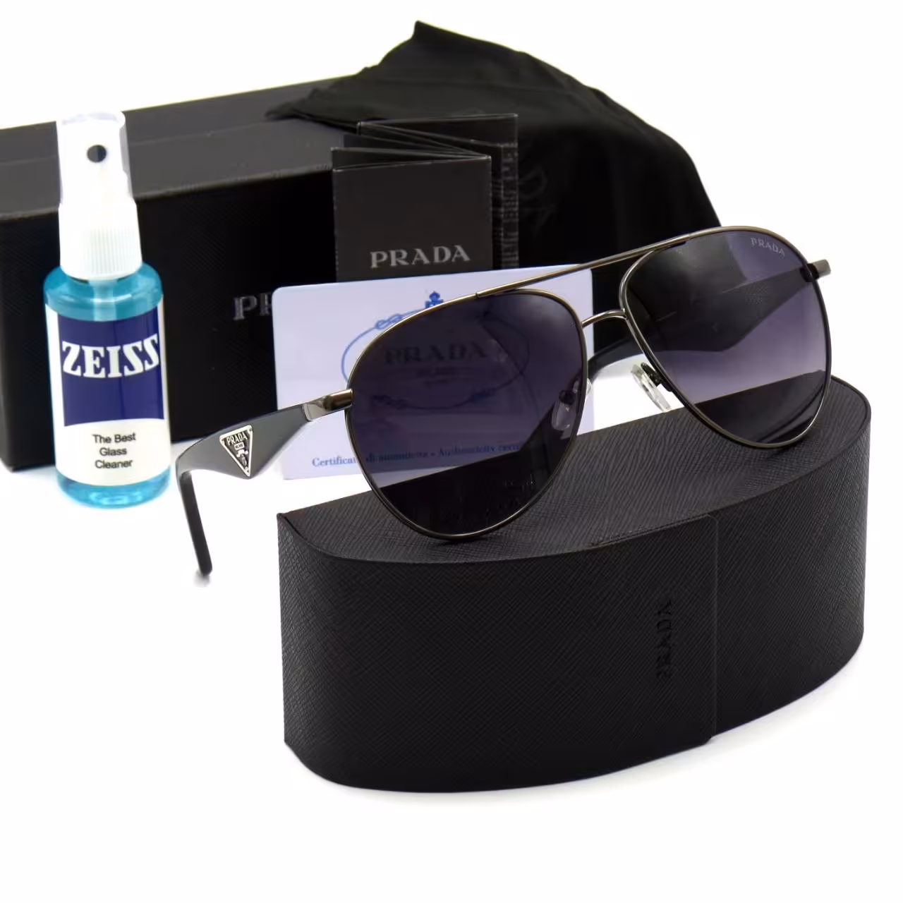 عینک آفتابی خلبانی پرادا ترند PRADA فول پک  SPR53Q