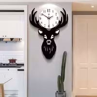 ساعت دیواری  70 در 50  طرح گوزن 