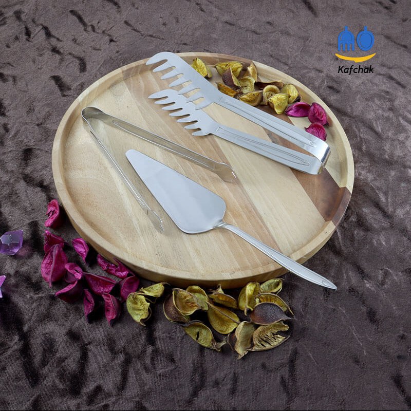 سرویس قاشق چنگال 160 پارچه Bergamo - مدل louis - استیل مات و براق