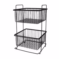 جای پیاز و سیب زمینی مشکی دو طبقه 