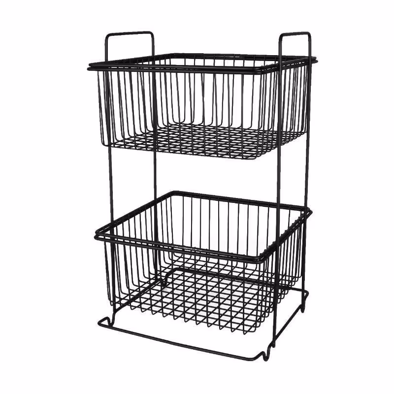 جای پیاز و سیب زمینی مشکی دو طبقه 