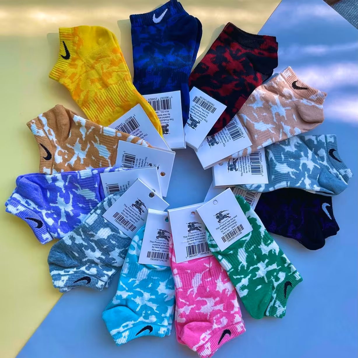 جوراب  مچی چریکی نایک رنگبندی عالی