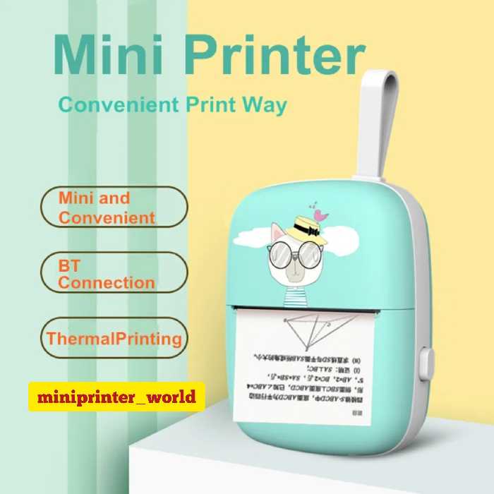 مینی پرینتر  جیبی  دسته بندی دار  دارای برنامه چاپ  walkprint  چاپ با کیفیت تصاویر  دارای  دسته بند دار 