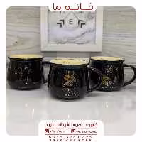 لیوان ماگ مشکی مدل رجینال