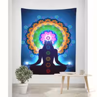 پوستر پارچه ای طرح تپستری یوگا کد 023