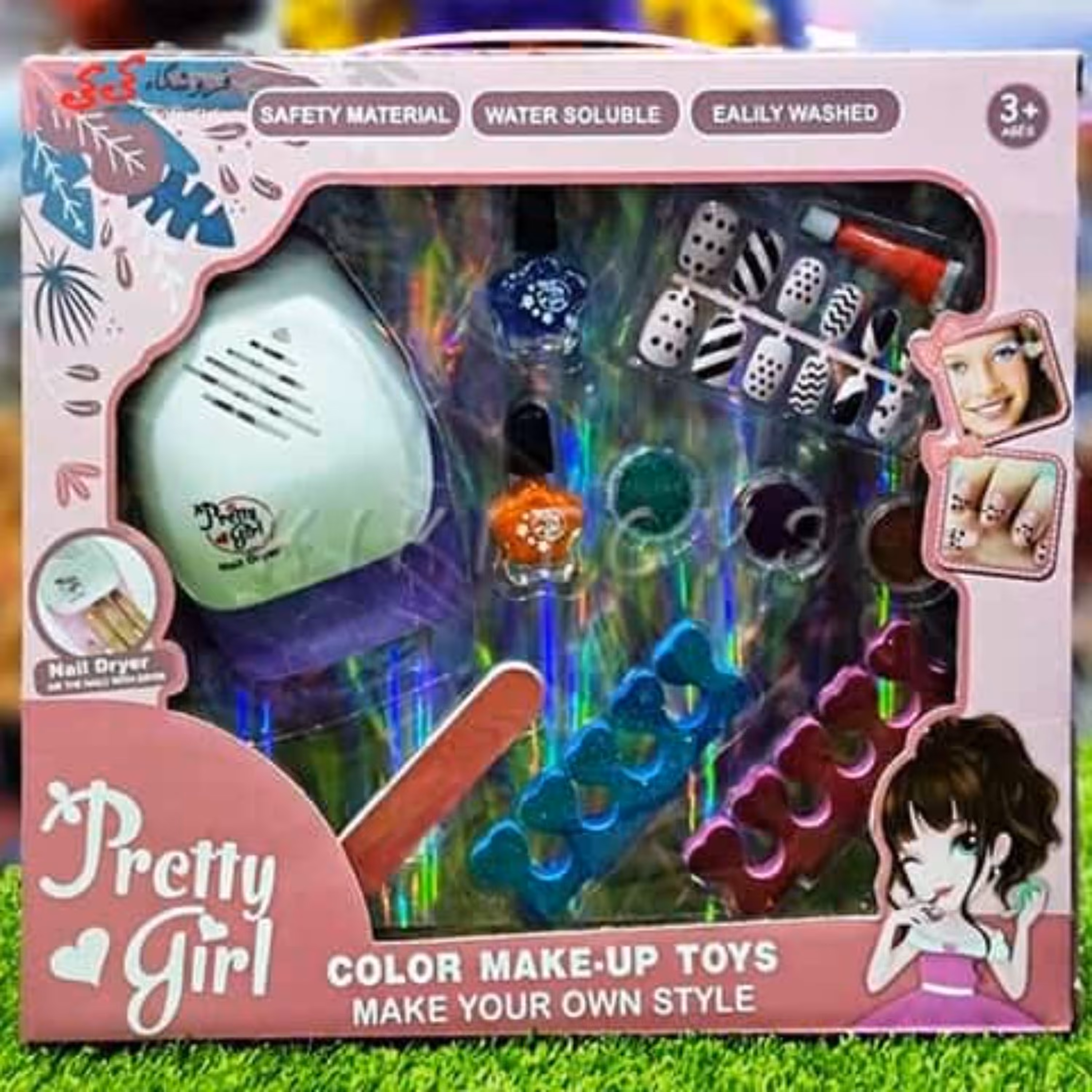 ست طراحی ناخن اسباب بازی Nail Salon Glitter Set