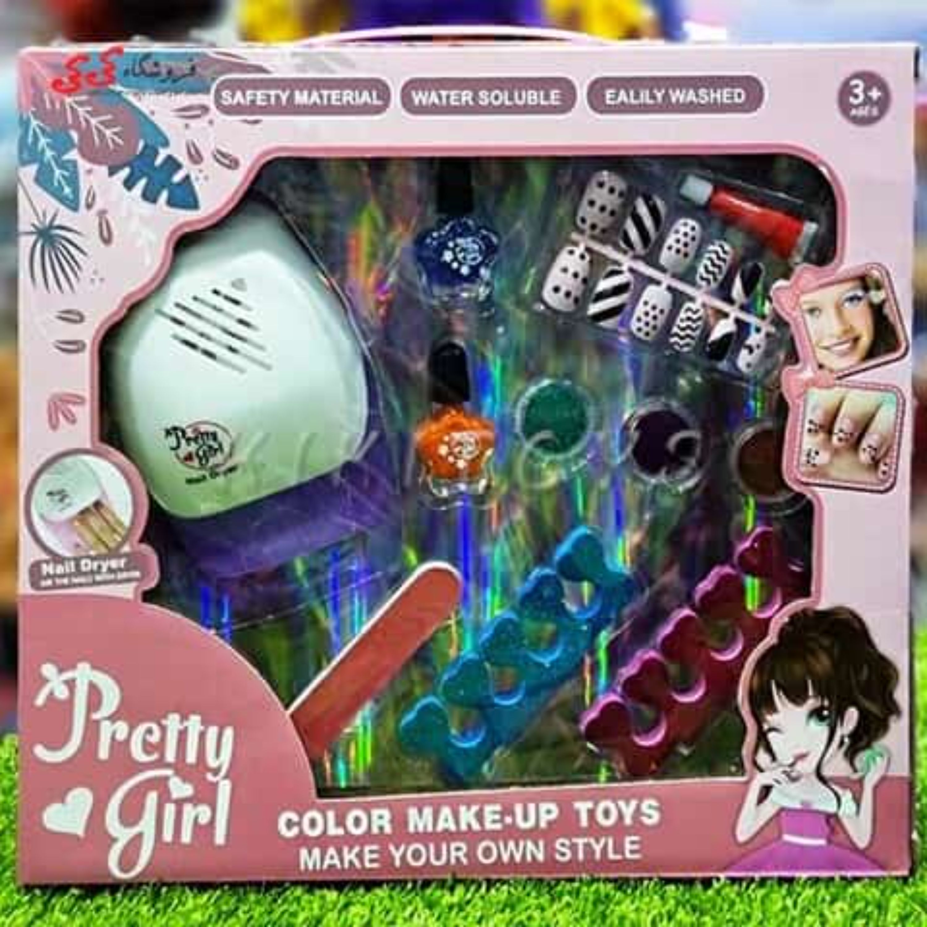 ست طراحی ناخن اسباب بازی Nail Salon Glitter Set