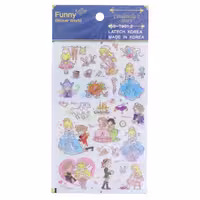 برچسب (استیکر) فانتزی کد 15S-T9012 طرح پرنسس FUNNY