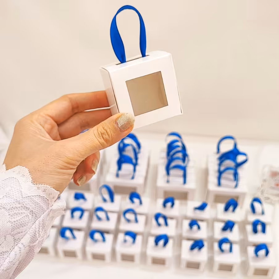  بسته 20 عددی جعبه مدل کیفی سفید ویترینی