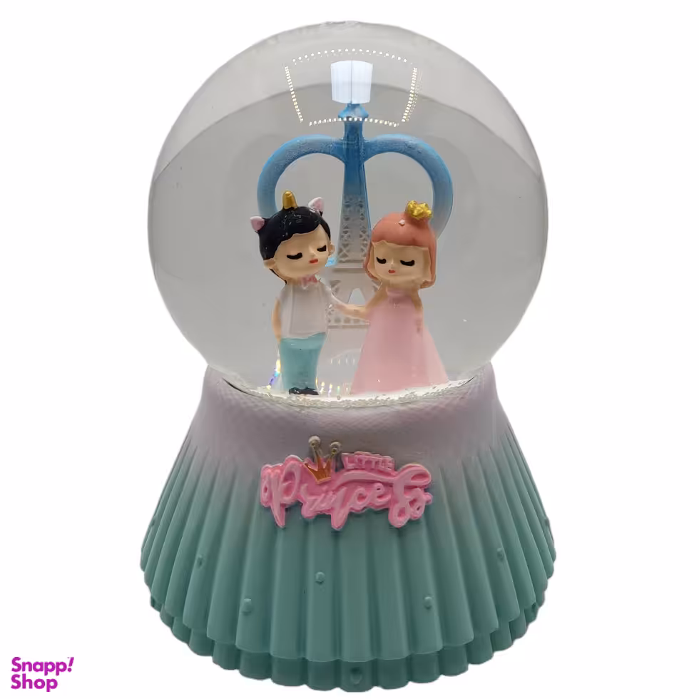 گوی موزیکال مدل چراغ دار طرح پرنسس کوچولو