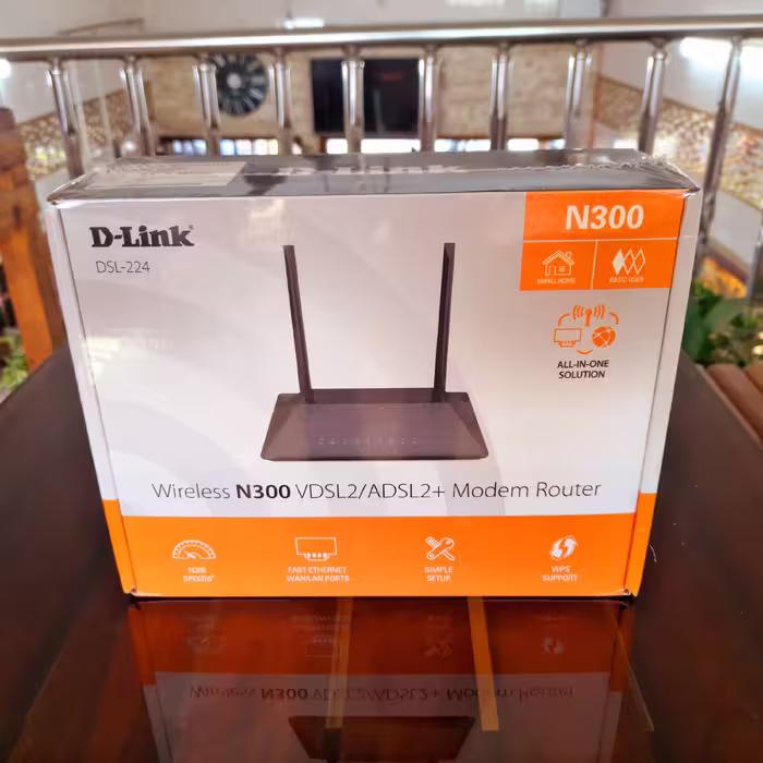مودم دی لینکVDSL.ADSLمدلDSL224گارانتی یکساله