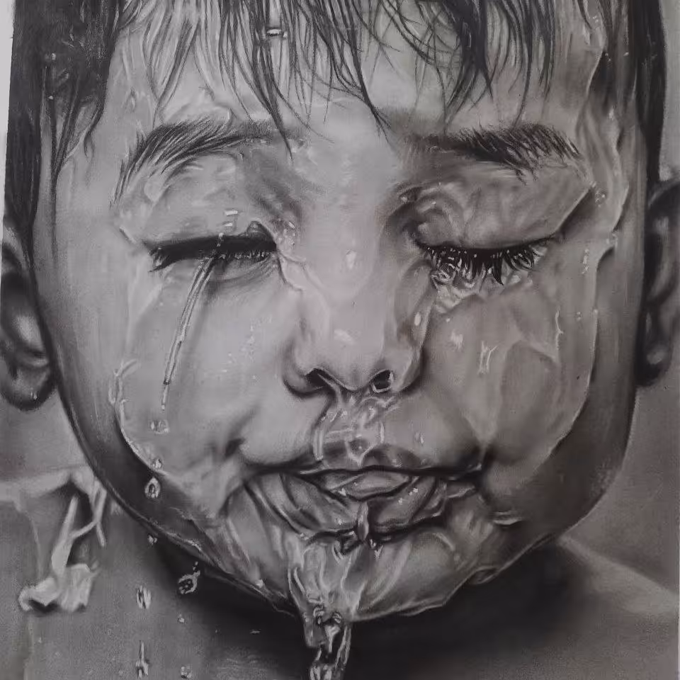 طراحی چهره عزیزانتان به سبک سیاه قلم A3