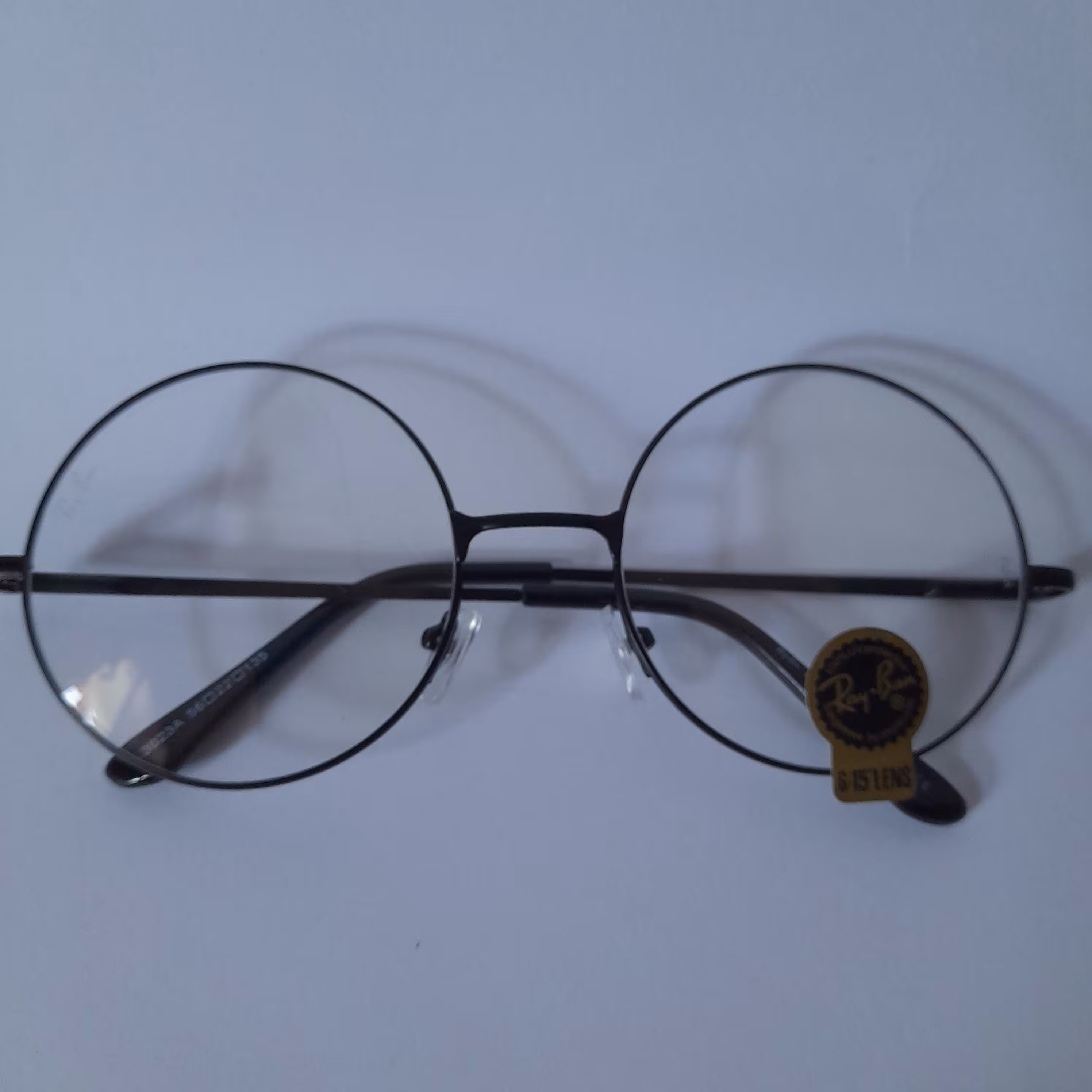 عینک دایره ای ساده بی رنگ