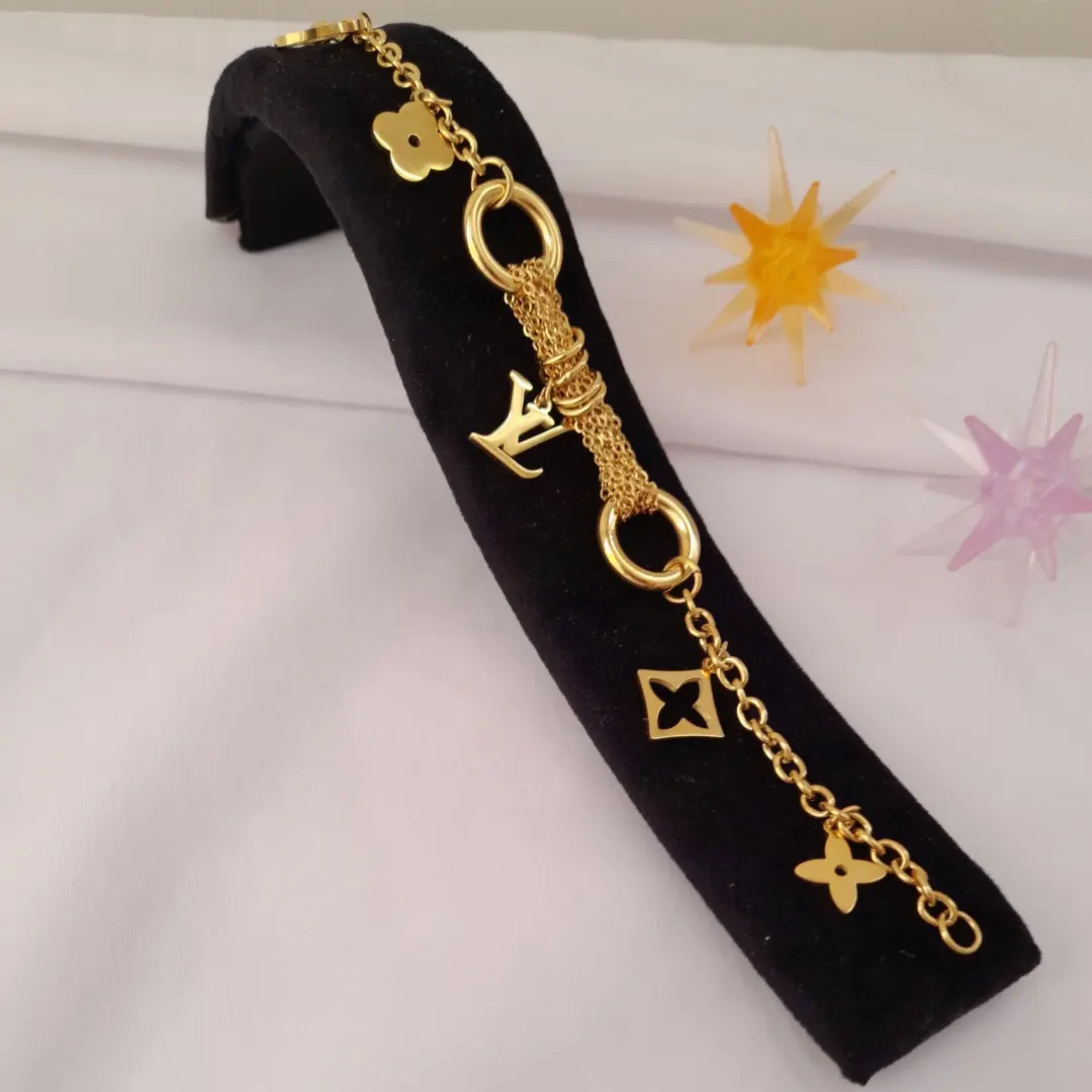 دستبند استیل رنگ ثابت با 4 لایه آبکاری قوی👌 